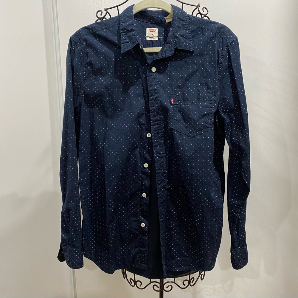 Levi's Men's Navy Blue Shirt